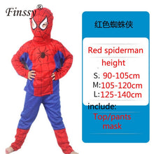 Load image into Gallery viewer, Spiderman Superman Iron Man Cosplay Costume for Boys Carnival Halloween Costume for Kids Star Wars Deadpool Thor Ant man Panther