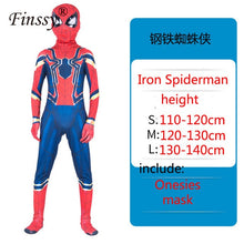 Load image into Gallery viewer, Spiderman Superman Iron Man Cosplay Costume for Boys Carnival Halloween Costume for Kids Star Wars Deadpool Thor Ant man Panther