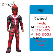 Load image into Gallery viewer, Spiderman Superman Iron Man Cosplay Costume for Boys Carnival Halloween Costume for Kids Star Wars Deadpool Thor Ant man Panther