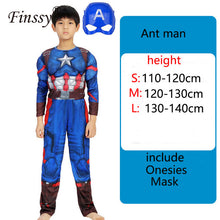 Load image into Gallery viewer, Spiderman Superman Iron Man Cosplay Costume for Boys Carnival Halloween Costume for Kids Star Wars Deadpool Thor Ant man Panther