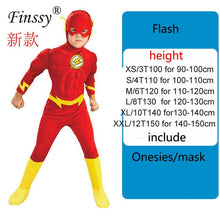 Load image into Gallery viewer, Spiderman Superman Iron Man Cosplay Costume for Boys Carnival Halloween Costume for Kids Star Wars Deadpool Thor Ant man Panther