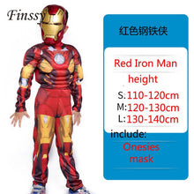 Load image into Gallery viewer, Spiderman Superman Iron Man Cosplay Costume for Boys Carnival Halloween Costume for Kids Star Wars Deadpool Thor Ant man Panther