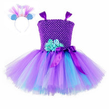 Load image into Gallery viewer, New Kids Unicorn Costumes For Girls Unicorn Tutu Dress With Gold Headband Wings Princess Girls Halloween Party Dress  2-10 Years