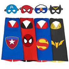 Load image into Gallery viewer, Manufacturers supply children's cartoon hero cloak custom wholesale new double Halloween spiderman cloak