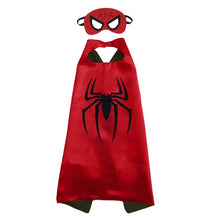 Load image into Gallery viewer, 2019 Superhero Capes with Masks for Kids Birthday Party Supplies Party Favor Halloween Costumes Dress Up Girls Boys Cosplay