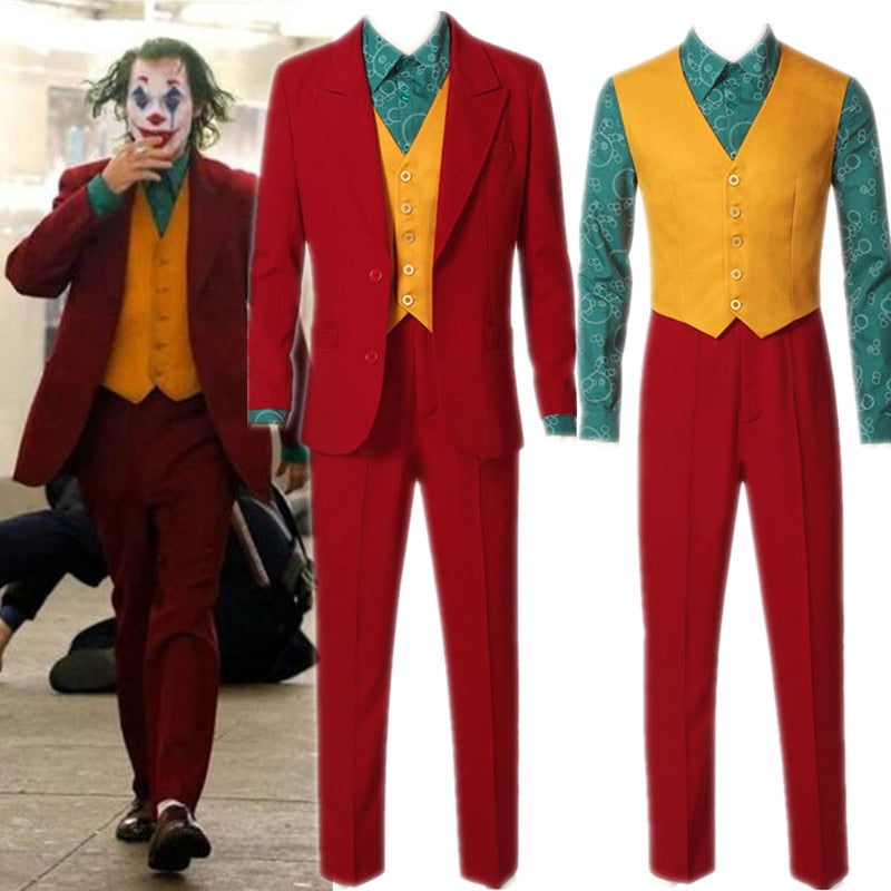 2019 Movie Joker Joaquin Phoenix Arthur Fleck Cosplay Costume