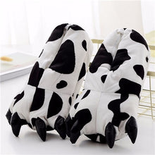Load image into Gallery viewer, Kigurumi Slippers For Kids Adults Women Men Girl Boy Animal Paw Cartoon Unicorn Dinosaur stitch Winter Onesie Pajama Shoes