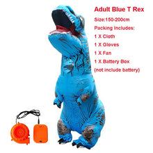 Load image into Gallery viewer, Adult Inflatable Costume Dinosaur Costumes T REX Blow Up Fancy Dress Mascot Cosplay Costume For Men Women Kids Dino Cartoon