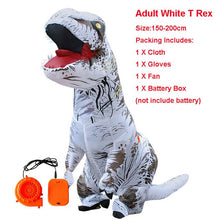 Load image into Gallery viewer, Adult Inflatable Costume Dinosaur Costumes T REX Blow Up Fancy Dress Mascot Cosplay Costume For Men Women Kids Dino Cartoon