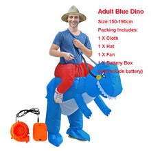 Load image into Gallery viewer, Adult Inflatable Costume Dinosaur Costumes T REX Blow Up Fancy Dress Mascot Cosplay Costume For Men Women Kids Dino Cartoon