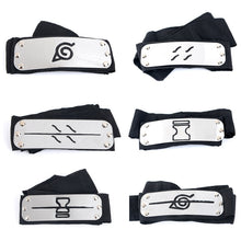 Load image into Gallery viewer, Anime Naruto Cosplay Headband Uzumaki Naruto Kakash Forehead Fashionable Guard Head Band Cosplay Accessories Kids Toy Gifts