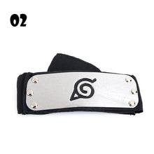Load image into Gallery viewer, Anime Naruto Cosplay Headband Uzumaki Naruto Kakash Forehead Fashionable Guard Head Band Cosplay Accessories Kids Toy Gifts