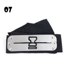 Load image into Gallery viewer, Anime Naruto Cosplay Headband Uzumaki Naruto Kakash Forehead Fashionable Guard Head Band Cosplay Accessories Kids Toy Gifts