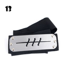 Load image into Gallery viewer, Anime Naruto Cosplay Headband Uzumaki Naruto Kakash Forehead Fashionable Guard Head Band Cosplay Accessories Kids Toy Gifts