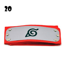 Load image into Gallery viewer, Anime Naruto Cosplay Headband Uzumaki Naruto Kakash Forehead Fashionable Guard Head Band Cosplay Accessories Kids Toy Gifts