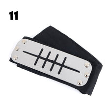 Load image into Gallery viewer, Anime Naruto Cosplay Headband Uzumaki Naruto Kakash Forehead Fashionable Guard Head Band Cosplay Accessories Kids Toy Gifts